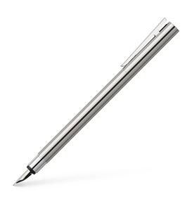 Neo Slim Shiny Fountain Pen, Medium, Stainless Steel